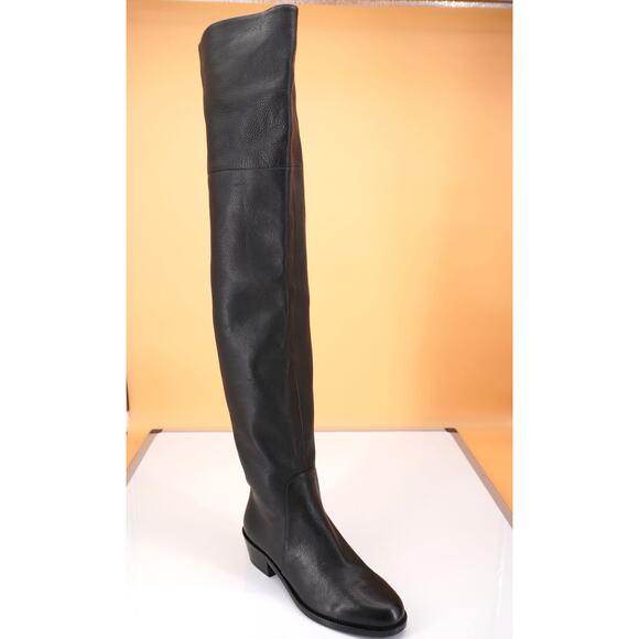 Salvatore Ferragamo Bucaneve Black Leather Over-the-knee Boots Size 5.5 $1590